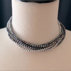 COPY - Silpada Multi-strand Freshwater Pearl / Silver 925 Necklace